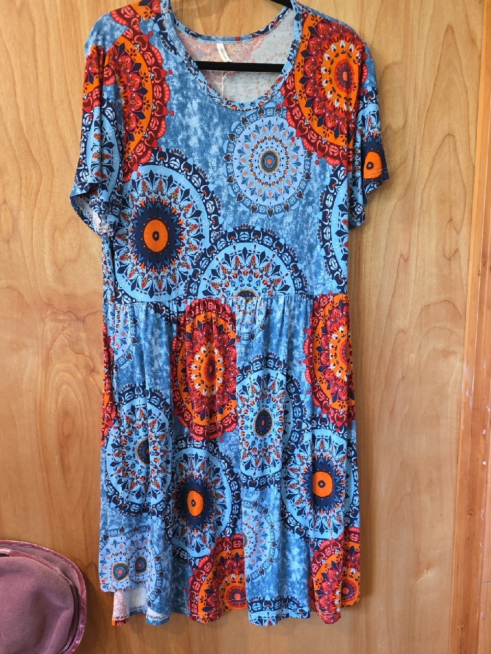 Boho Mandala Print Dress